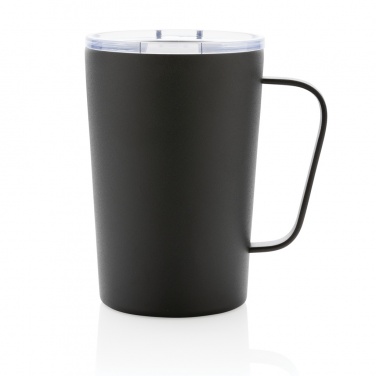 Logo trade promotional gifts picture of: RCS Recycled stainless steel modern vacuum mug with lid