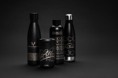 Logo trade corporate gifts picture of: RCS Recycled stainless steel solid vacuum bottle