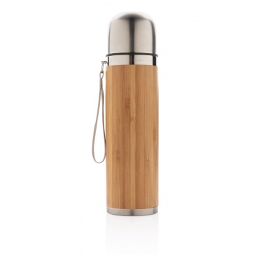 Logotrade corporate gift image of: Bamboo vacuum travel flask