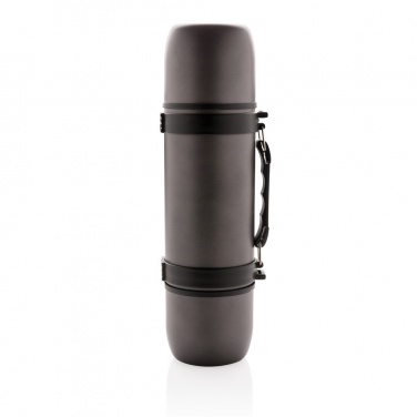 Logo trade promotional gifts image of: Vacuum flask with 2 cups