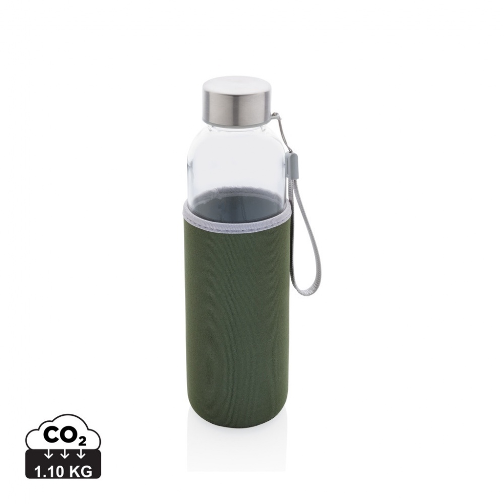 Logo trade advertising product photo of: Glass bottle with neoprene sleeve