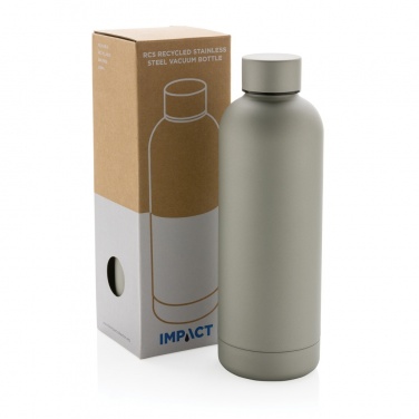 Logotrade corporate gift image of: RCS Recycled stainless steel Impact vacuum bottle
