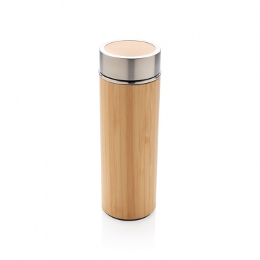 Logo trade corporate gift photo of: Leak proof bamboo vacuum bottle