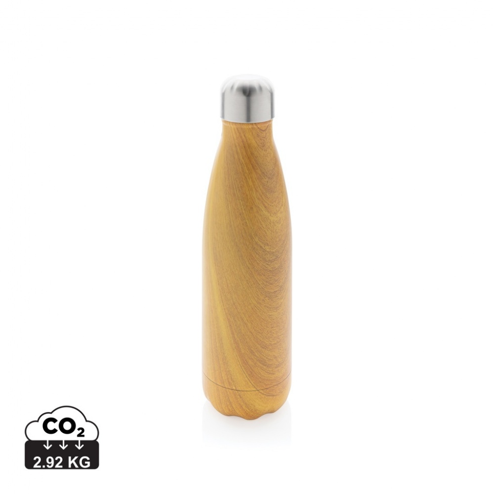 Logo trade promotional products picture of: Vacuum insulated stainless steel bottle with wood print
