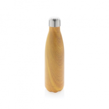 Logotrade corporate gifts photo of: Vacuum insulated stainless steel bottle with wood print