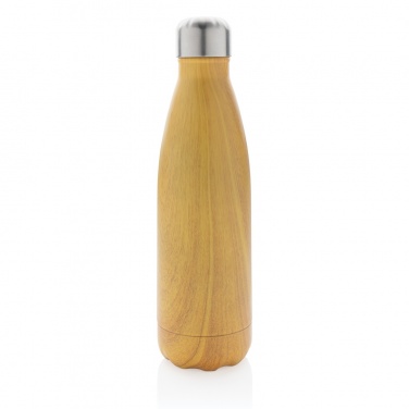 Logotrade advertising product picture of: Vacuum insulated stainless steel bottle with wood print