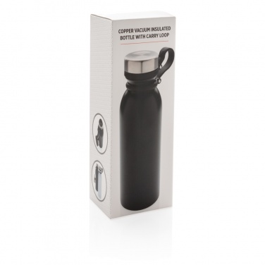 Logo trade promotional product photo of: Copper vacuum insulated bottle with carry loop