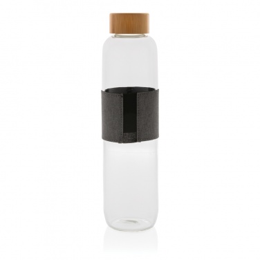 Logo trade corporate gift photo of: Impact borosilicate glass bottle with bamboo lid