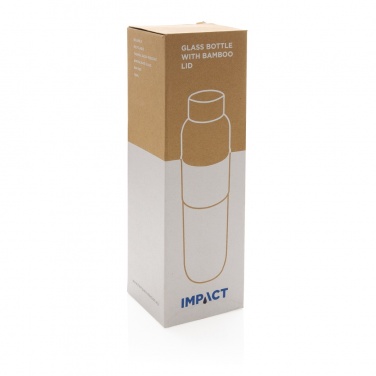 Logotrade advertising product image of: Impact borosilicate glass bottle with bamboo lid