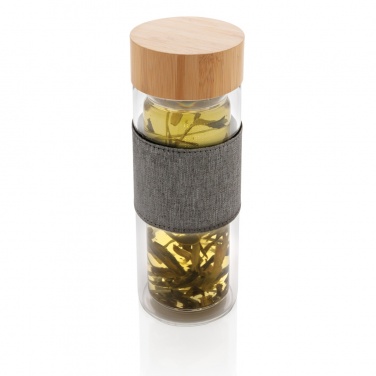 Logo trade corporate gifts picture of: Impact double wall borosilicate glass bottle