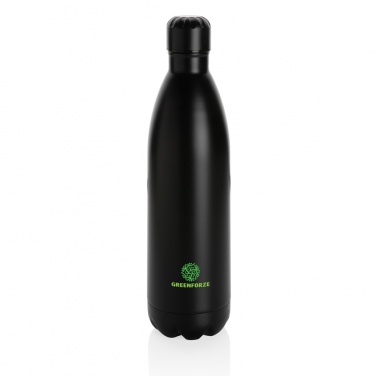 Logo trade promotional merchandise picture of: Solid colour vacuum stainless steel bottle 1L