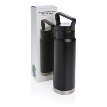 Logo trade promotional item photo of: Leakproof vacuum on-the-go bottle with handle