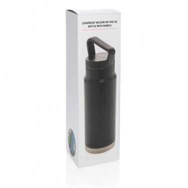 Logo trade promotional giveaways picture of: Leakproof vacuum on-the-go bottle with handle
