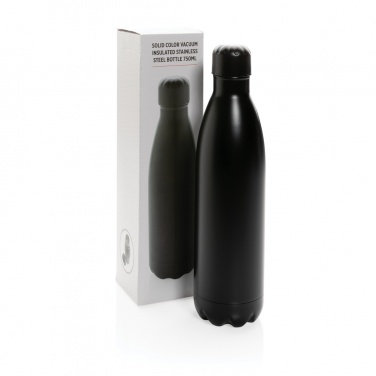 Logo trade business gift photo of: Solid colour vacuum stainless steel bottle 750ml