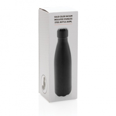 Logo trade promotional products image of: Solid colour vacuum stainless steel bottle 260ml