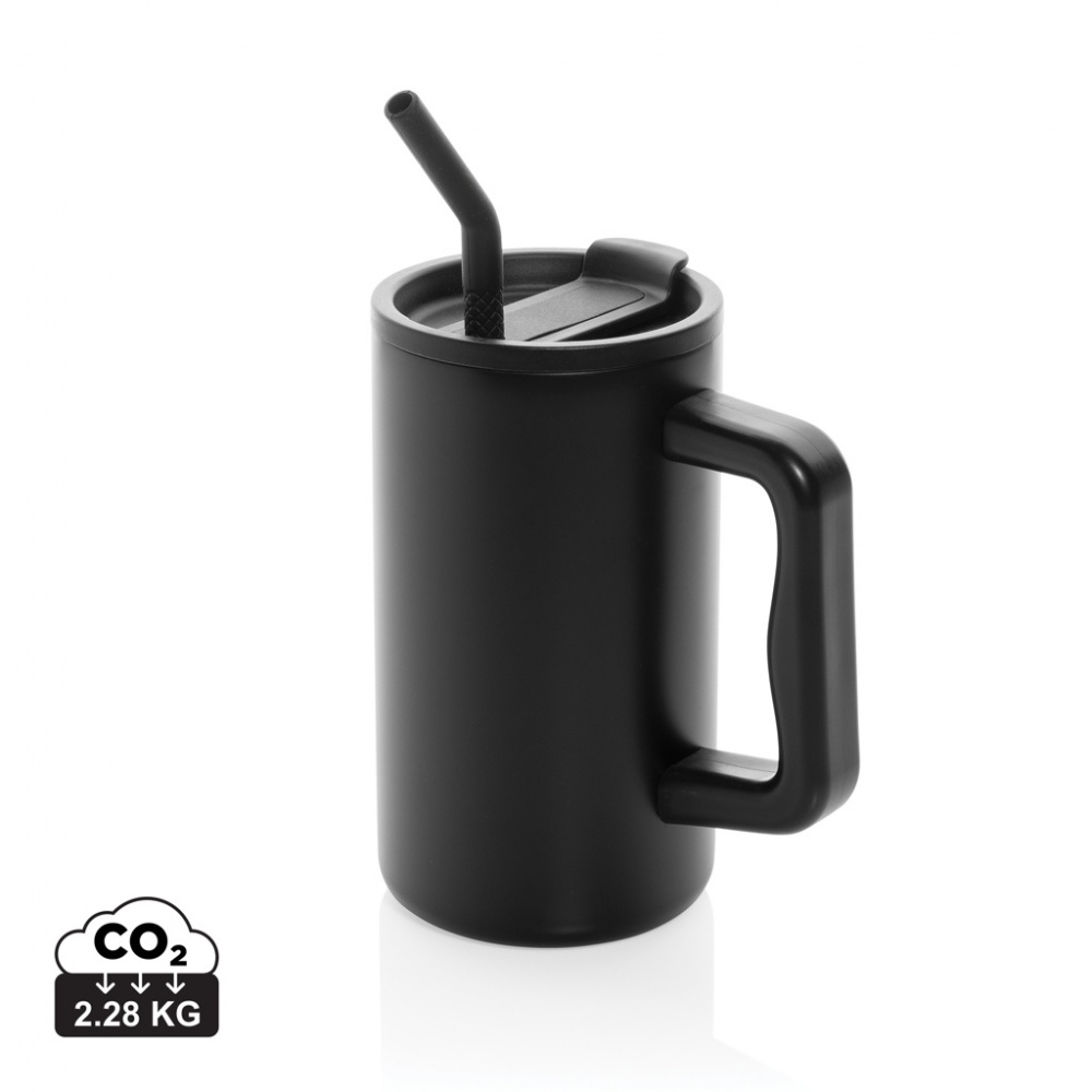 Logotrade promotional item image of: Cube RCS certified recycled steel mug 800ml