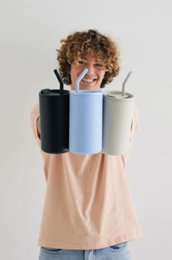 Logo trade promotional merchandise image of: Cube RCS certified recycled steel mug 800ml