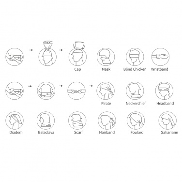 Logo trade advertising products picture of: Multifunctional scarf