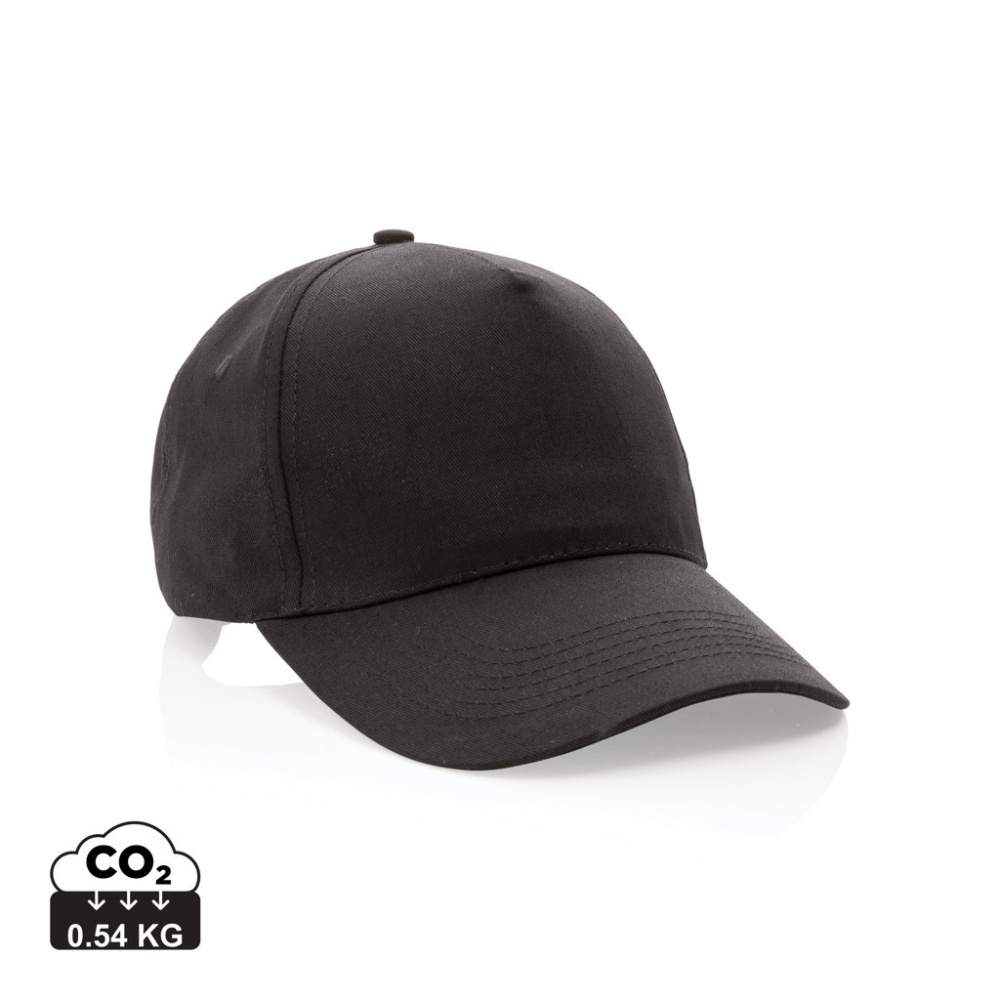 Logo trade promotional merchandise picture of: Impact 5 panel 190gr Recycled cotton cap with AWARE™ tracer