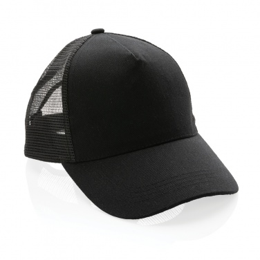 Logo trade promotional item photo of: Impact AWARE™ Brushed rcotton 5 panel trucker cap 190gr