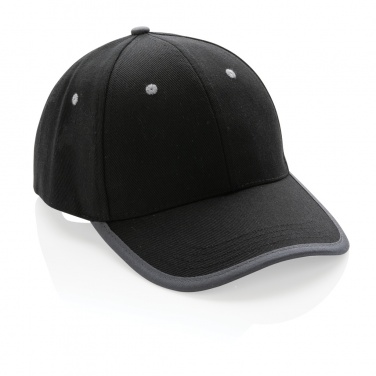 Logotrade advertising product picture of: Impact AWARE™ Brushed rcotton 6 panel contrast cap 280gr