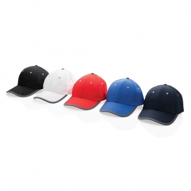 Logotrade corporate gift picture of: Impact AWARE™ Brushed rcotton 6 panel contrast cap 280gr