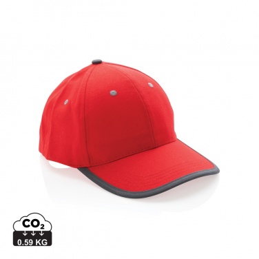 Logotrade corporate gift image of: Impact AWARE™ Brushed rcotton 6 panel contrast cap 280gr