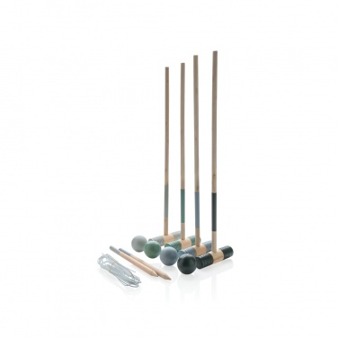 Logo trade promotional gifts picture of: Wooden croquet set