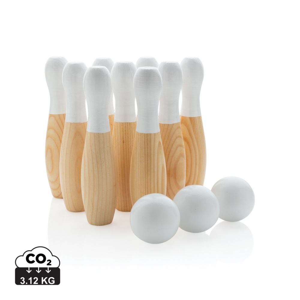 Logotrade promotional item image of: Wooden skittles set