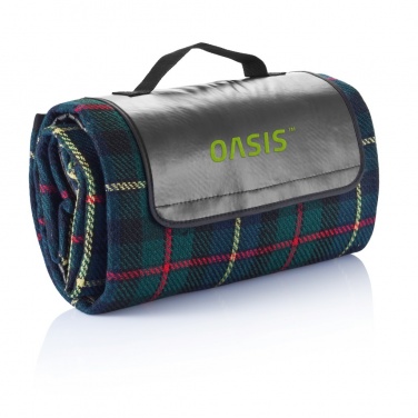 Logo trade promotional giveaways image of: Tartan picnic blanket