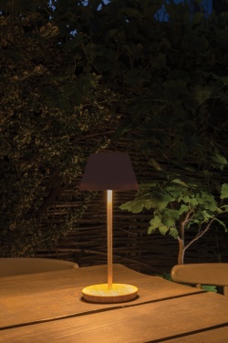 Logo trade promotional merchandise image of: Pure Glow RCS usb-rechargeable recycled plastic table lamp