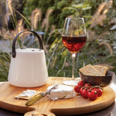 Logo trade promotional merchandise image of: SolarGlow RCS recycled ABS USB-rechargeable outdoor light