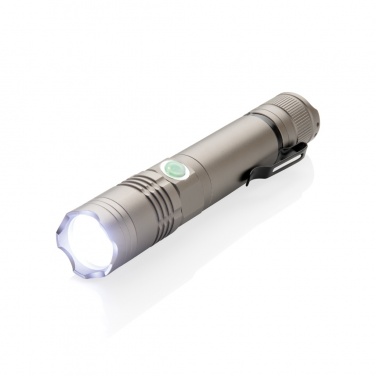 Logo trade business gift photo of: Rechargeable 3W flashlight