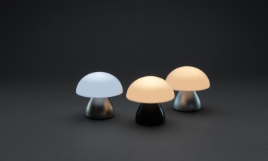 Logo trade advertising products image of: Luming RCS recycled plastic USB re-chargeable table lamp