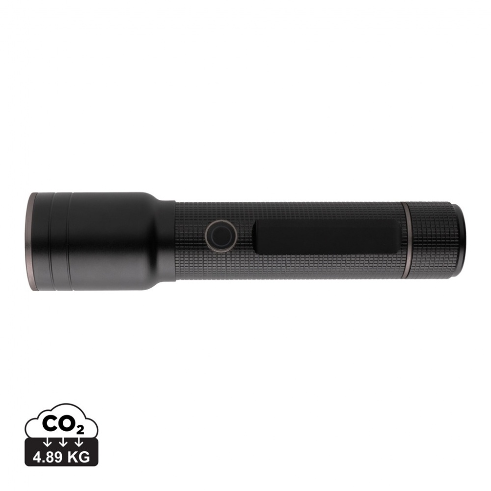 Logotrade advertising product image of: RCS recycled aluminum USB-rechargeable heavy duty torch