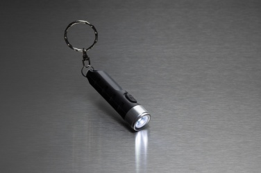 Logotrade promotional merchandise image of: Globix RCS recycled plastic USB re-chargeable keychain torch
