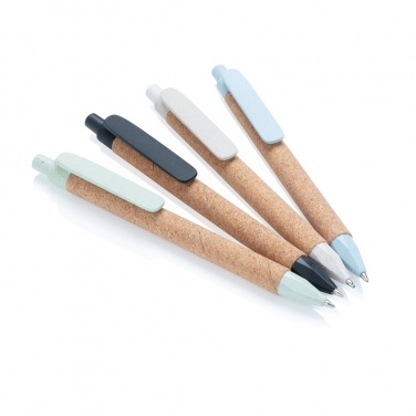 Logotrade promotional product image of: Write wheatstraw and cork pen