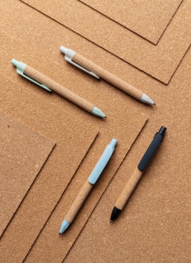 Logo trade promotional item photo of: Write wheatstraw and cork pen
