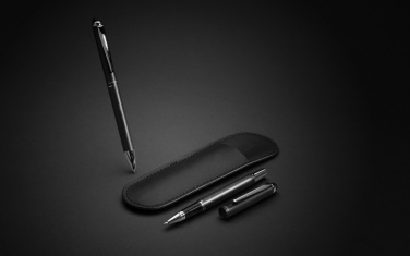 Logo trade business gift photo of: Swiss Peak deluxe pen set in PU pouch