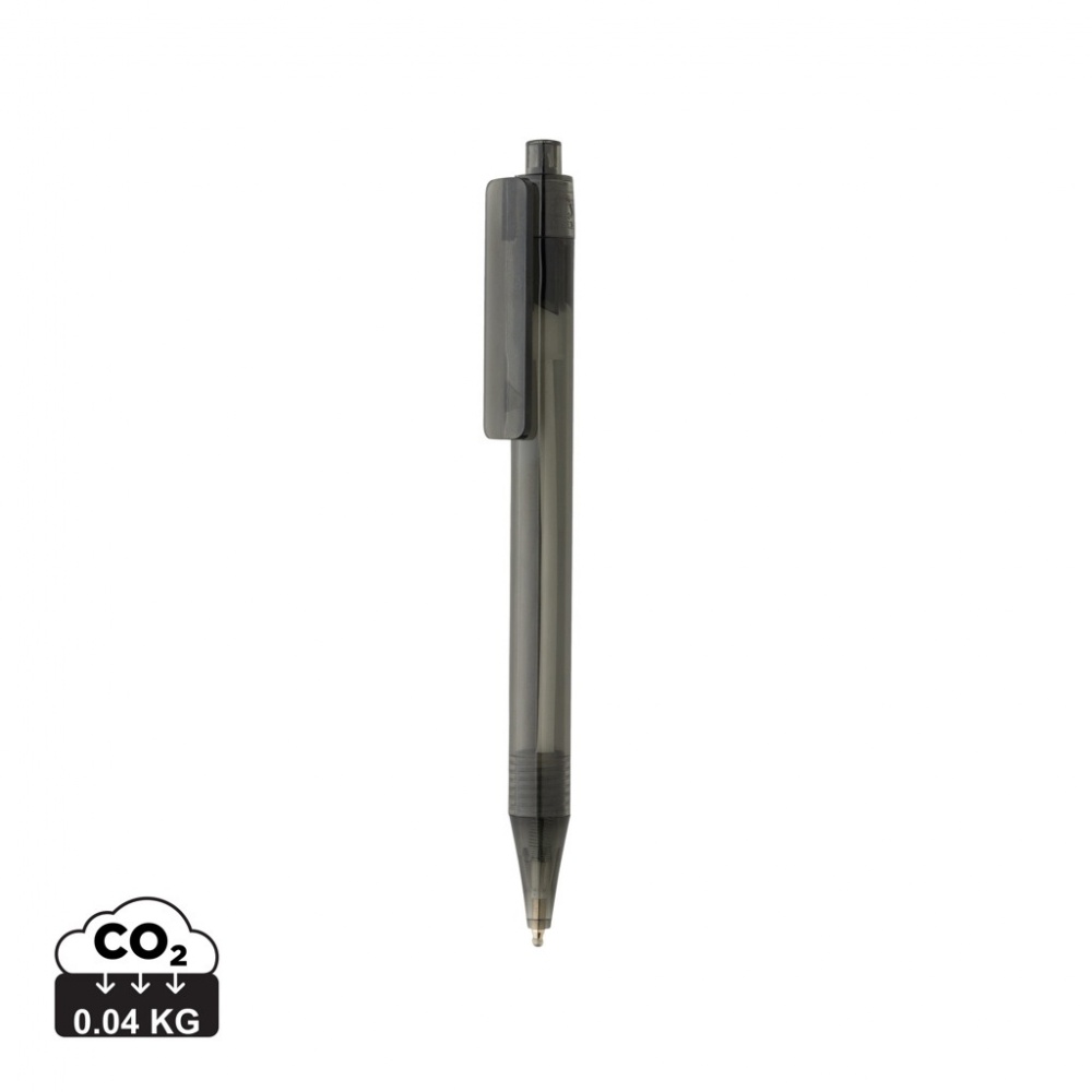 Logo trade promotional giveaways image of: GRS RPET X8 transparent pen