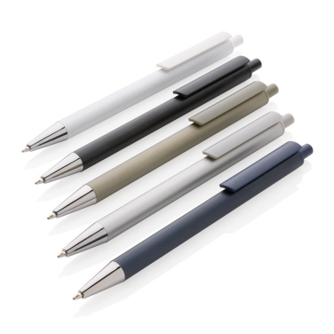 Logo trade promotional item photo of: Amisk RCS certified recycled aluminum pen