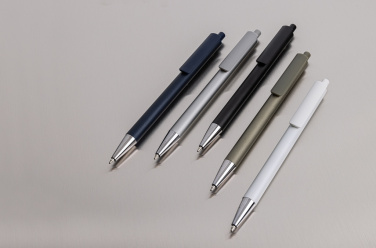 Logo trade promotional merchandise image of: Amisk RCS certified recycled aluminum pen