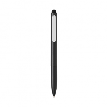 Logo trade promotional products picture of: Kymi RCS certified recycled aluminium pen with stylus