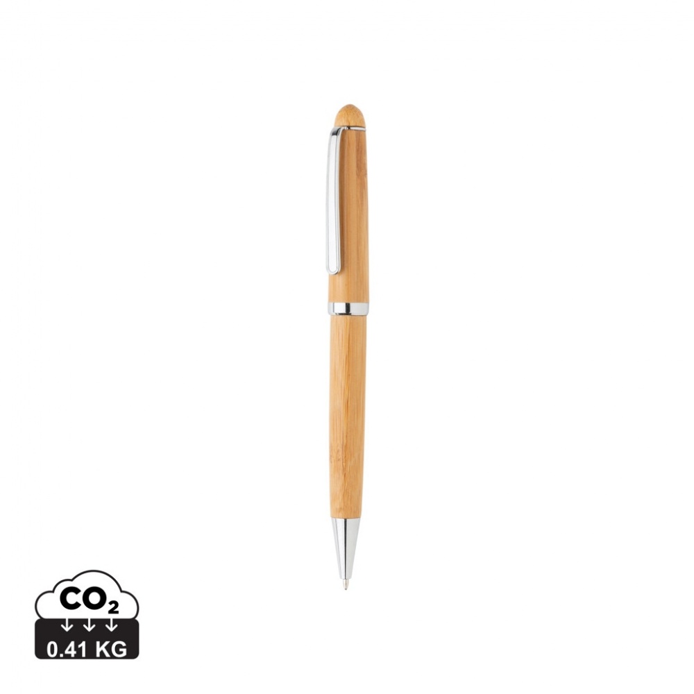 Logo trade promotional merchandise image of: Bamboo pen in box