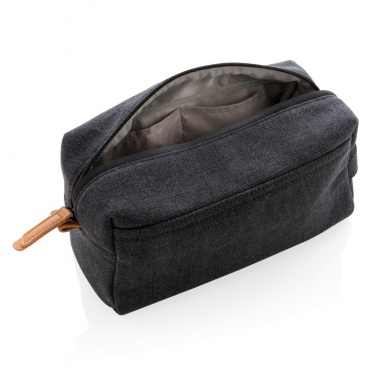 Logo trade corporate gifts picture of: Canvas toiletry bag PVC free