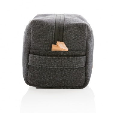 Logotrade promotional merchandise photo of: Canvas toiletry bag PVC free
