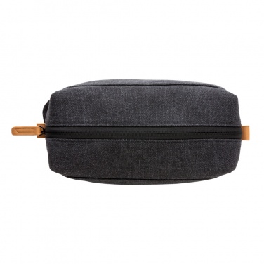 Logo trade business gifts image of: Canvas toiletry bag PVC free