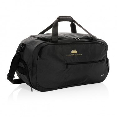 Logo trade promotional gifts image of: Swiss Peak AWARE™ RPET sports duffel bag