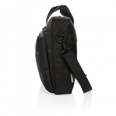 Logo trade promotional giveaway photo of: Swiss Peak RPET Voyager RFID 15.6" laptop bag