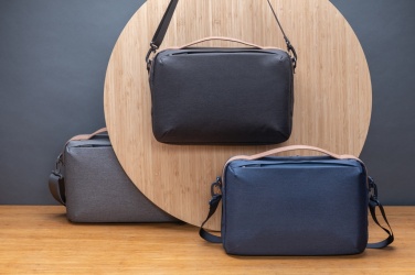 Logo trade promotional giveaway photo of: Impact AWARE™ 300D two tone deluxe 15.6" laptop bag